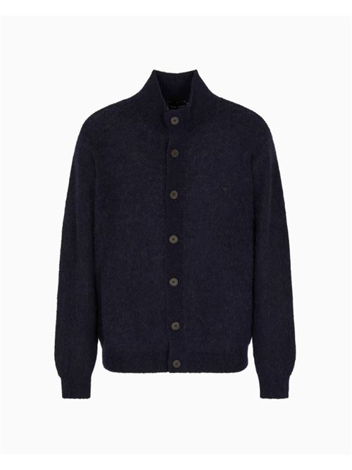 CARDIGAN IN MISTO ALPACA EMPORIO ARMANI | EM003460.AF19442UB118 IC. 0920 BLU NAVY
